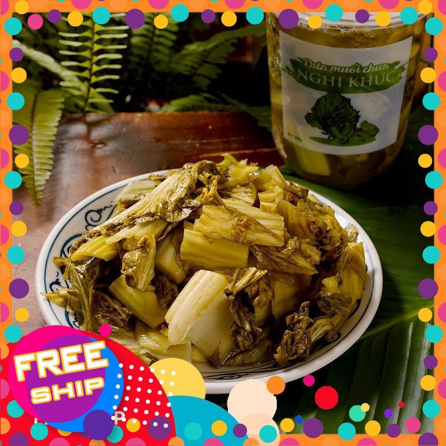 [NÔNG SẢN SẠCH TRUNG DU PHÚ THỌ] Dưa cải muối chua đóng bịch 1kg. 100% SẠCH TỪ KHÂU CHỌN RAU CỦ ĐÉN CHẾ BIẾN