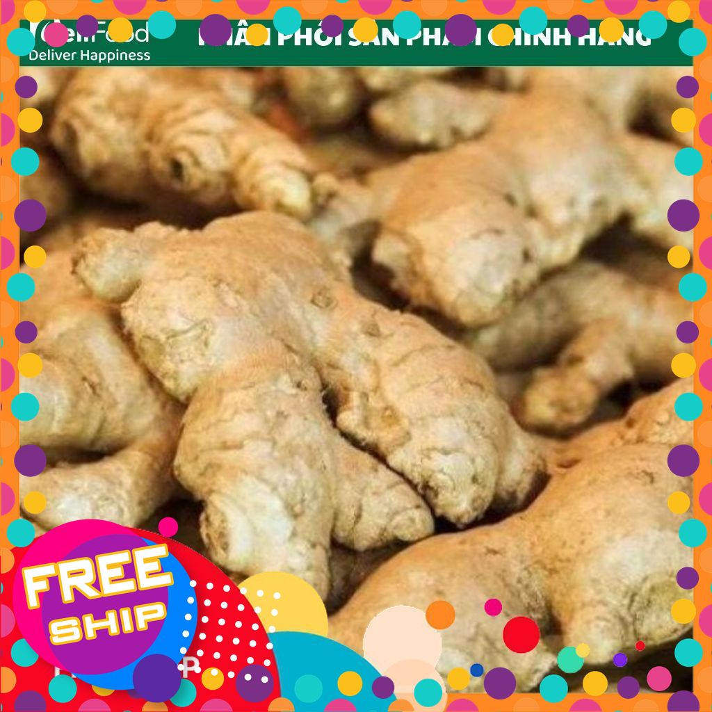 Gừng Củ Sạch Lâm Thao -Túi 200g, Tươi thơm, Cay ấm tự nhiên, Rau củ sạch an toàn cho gia đình