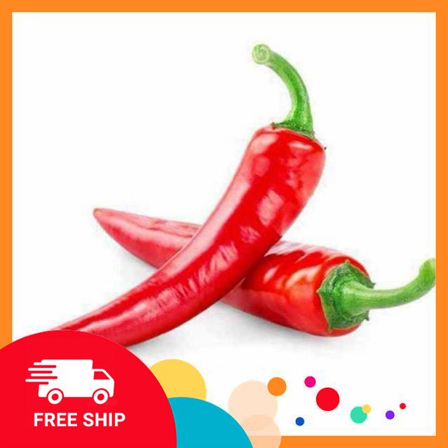 200gr, 500gr Ớt Sừng Đỏ ít cay. Làm nước chấm